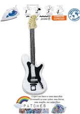 patch guitar chitarra rock band music toppa termoadesiva strumento musicale iron