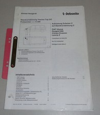 Einbauanweisung Webasto Riscaldatore Termo Top Z/C IN Fiat Ulysse, Lancia Z Ecc.