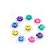 10 Calamite colorate Magneti per lavagna Magnetica, frigo,schedari,ecc