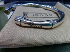 Bracciale Gucci bambù argento sterling 925 vintage