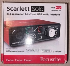 Scarlett SOLO 2nd generation 2/2 in out usb audio interface