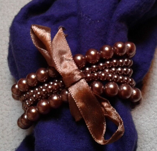 Bracciale elastico con - elastico, perle