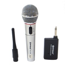 MICROFONO PROFESSIONALE PER KARAOKE CANTO UNIDIREZIONALE SENZA FILI WG-309