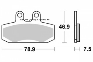 Pastiglie freno semi metal per - pastiglie,