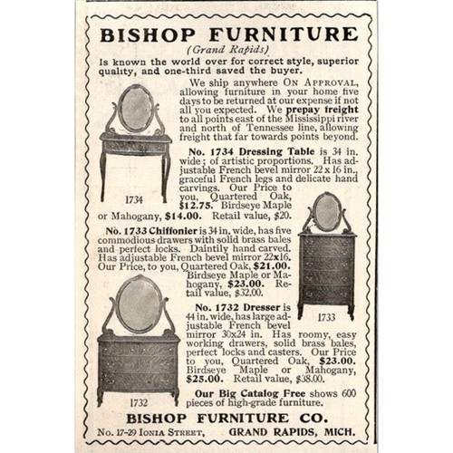 Bishop furniture toeletta - bishop, co