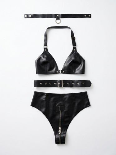 New ensemble lingerie latex - ensemble,