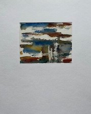 Acquerello Paesaggio Tramonto