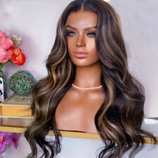 Parrucca chiusura base seta PU Highlight Body Wave 5,5X4,5 capelli umani brasiliani ondulati