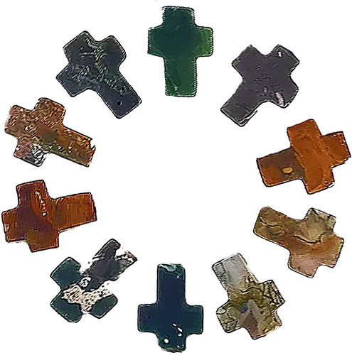 25pcs perline croce - perline, pietra