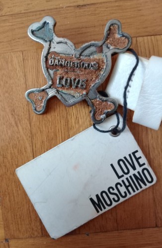 Moschino jeans cintura - moschino, pelle