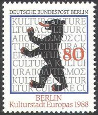 Germania B 1988 Berlino Città della Cultura Arte Musica Orso 1v MNH
