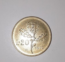 20 Lire 1972 Ramo di quercia