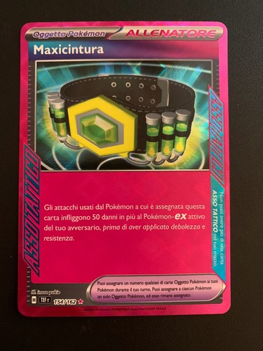 Carta pokemon maxicintura asso - carta,