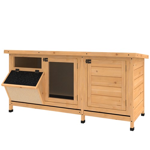 Pawhut conigliera legno con - conigliera, in
