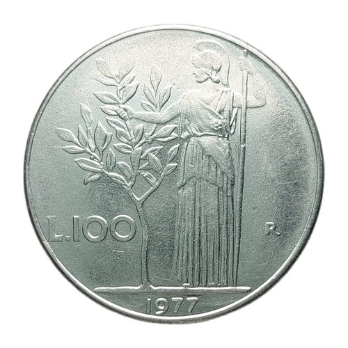 Moneta 100 lire 1977 - moneta,
