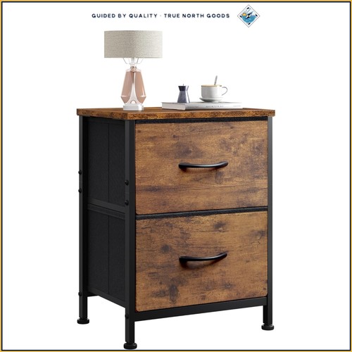 Comodino rustico marrone - , 2