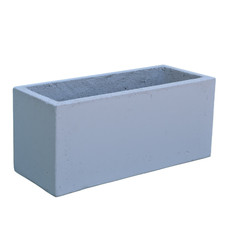 Fioriere da esterno vaso in cemento bianco rettangolare h.30 leggere  da balcone