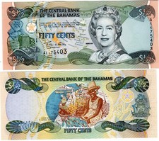 Bahamas Billet 1/2 Dollar 2001