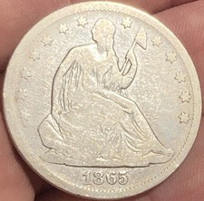 1865-S Mezzo dollaro Liberty