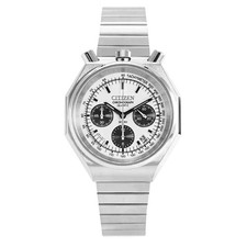 Orologio Uomo Citizen Tsuno Bull Head Cronografo Quadrante Argento Quarzo AN3700-62A