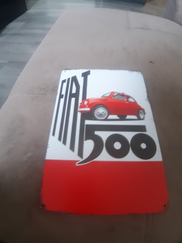 Insegna fiat 500 stile vintage - fiat,