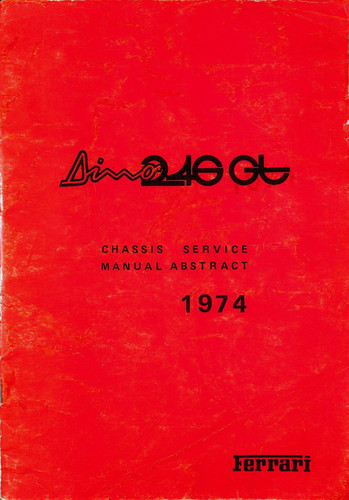 Ferrari dino 246gt manuale - ferrari,