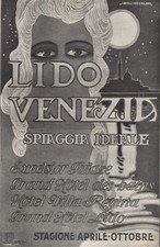 PUBBLICITA' 1923 LIDO VENEZIA SPIAGGIA IDEALE HOTELS EXCELSIOR SORGIANI SPES