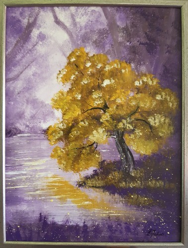 Paesaggio autunnale dipinto