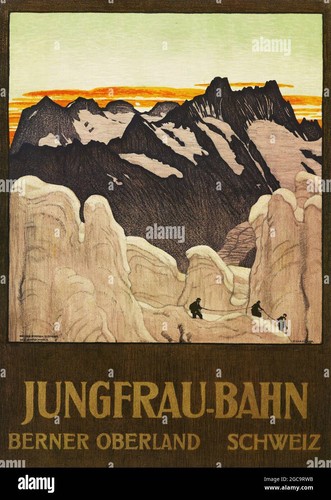 Affiche poster jungfrau suisse - poster,