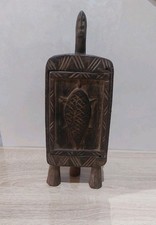 Scatola farmacia in legno Dogon africana - larga 5 pollici H 14 pollici Africa occidentale - Mali