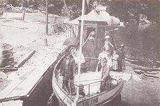 Capitano Phil in Pilothouse of "Victor" Vergennes VT Vintage PC