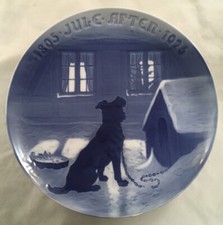 BING & GRONDAHL B&G PIATTO PORCELLANA GIUBILEO DI NATALE 1895-1925 