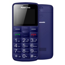 Panasonic Telefono Cellulare per Anziani Tasto SOS Bluetooth Blu KX-TU110EX