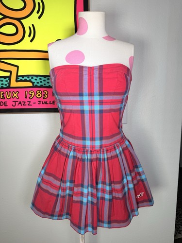 Mini abito rosso hollister y2k - rosso,
