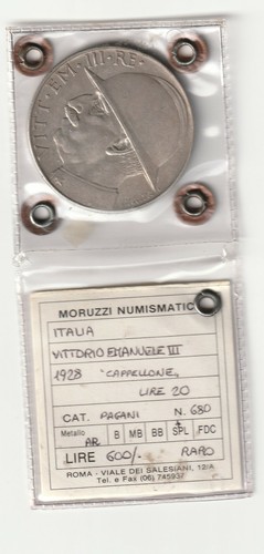 Lire 1928 elmetto - 1928,