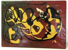 ANTICO QUADRO ASTRATTO