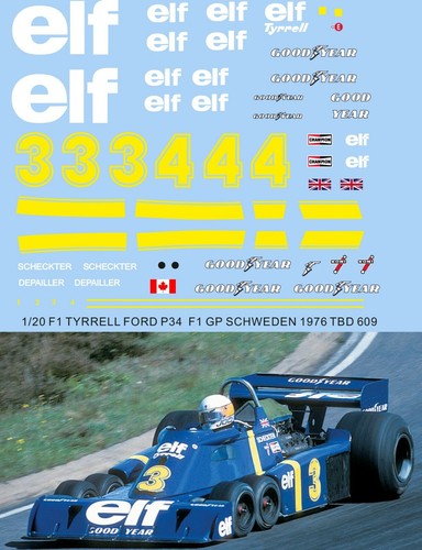 Decals per tyrrell ford - decals,