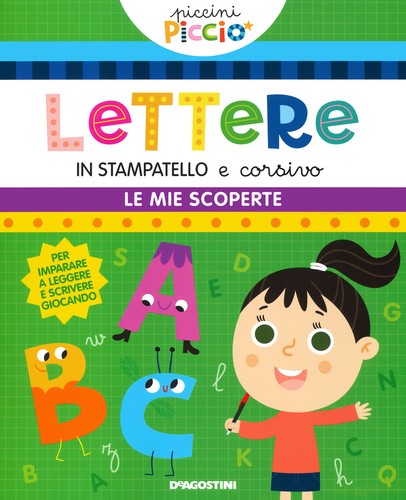 Lettere stampatello e - in,