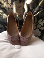 Ballerine pelle marrone - pelle,