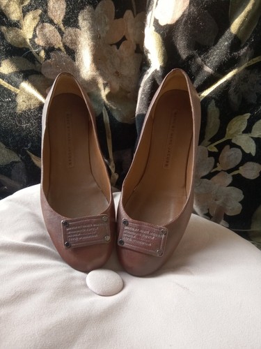 Ballerine pelle marrone - pelle,