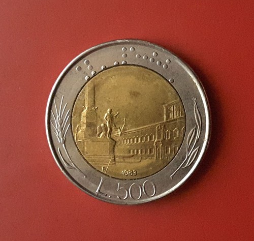 500 lire 1983 errore - 500,