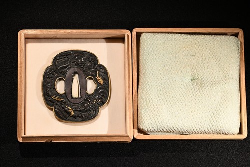 Tsuba antico giapponese - , drago
