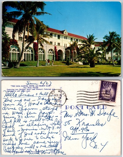 Cartolina casa marina hotel - cartolina,