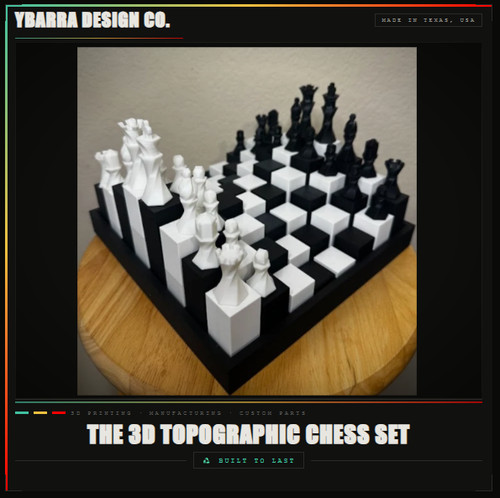 Set scacchiera topografica - , 3d