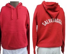 FELPA ROSSA CON CAPPUCCIO