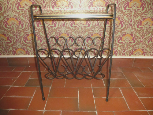 Tavolino porta riviste vintage - porta,