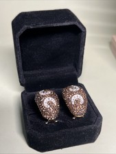 Orecchini 5,75 Ctw Cognac e