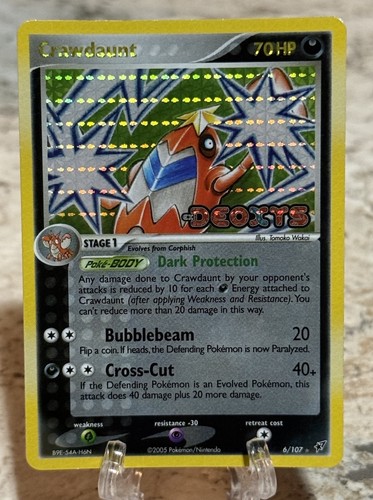 Pokemon tcg crawdaunt 107 ex - crawdaunt, 6/107