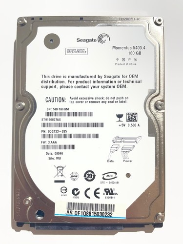 Hard disk seagate 160gb - hard,