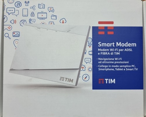 Smart modem wifi adsl fibra - modem,